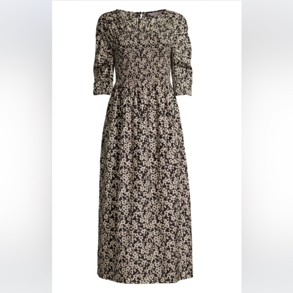 Rebecca Taylor Long Sleeve Ruched Osaka Dress-Sz M